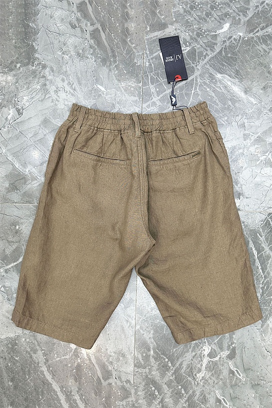 Мужские льняные шорты Armani Jeans