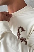 Мужской белый свитшот Dior CD Interlaced