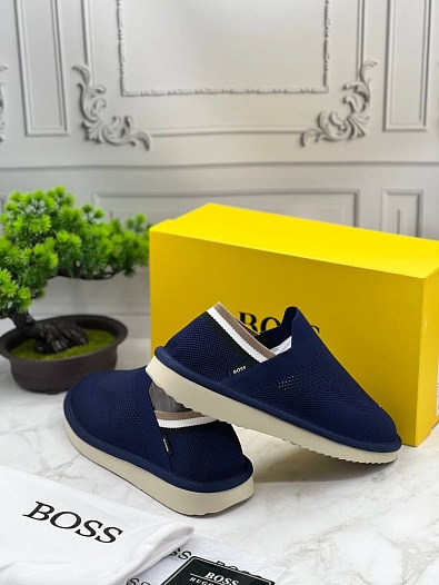 Текстильные слипоны Hugo Boss Homium - Navy   