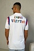 Мужское поло белого цвета Louis Vuitton logo-print