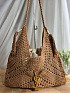 Плетёная сумка шоппер Yves Saint Laurent 37x25 см