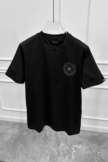 Чёрная футболка Stefano Ricci Premium   