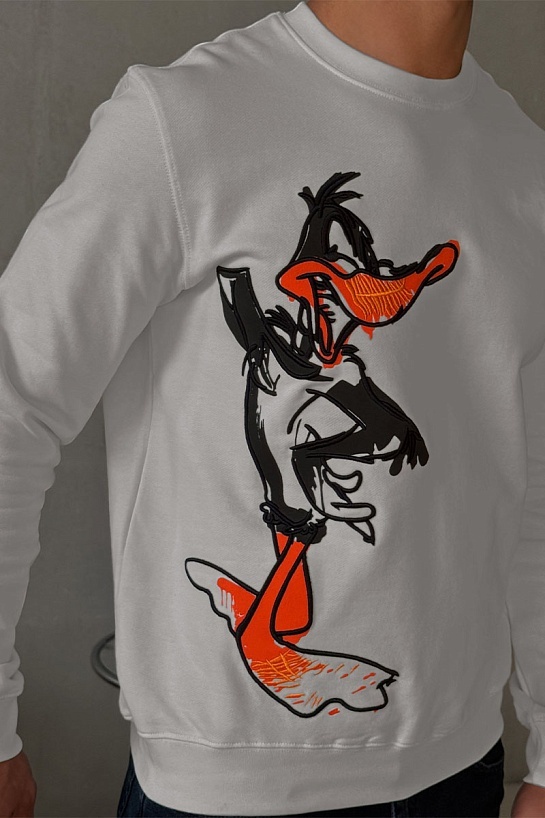 Мужской свитшот Iceberg "Daffy Duck" - Grey