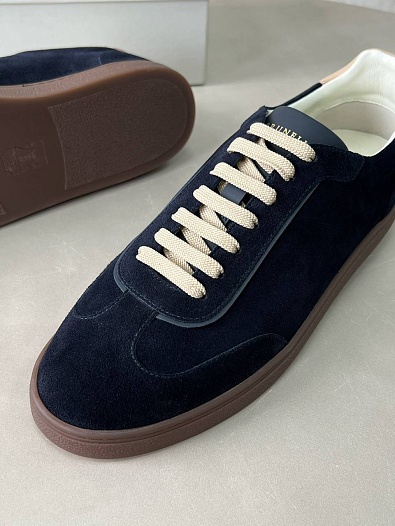 Мужские замшевые кроссовки Brunello Cucinelli Premium   