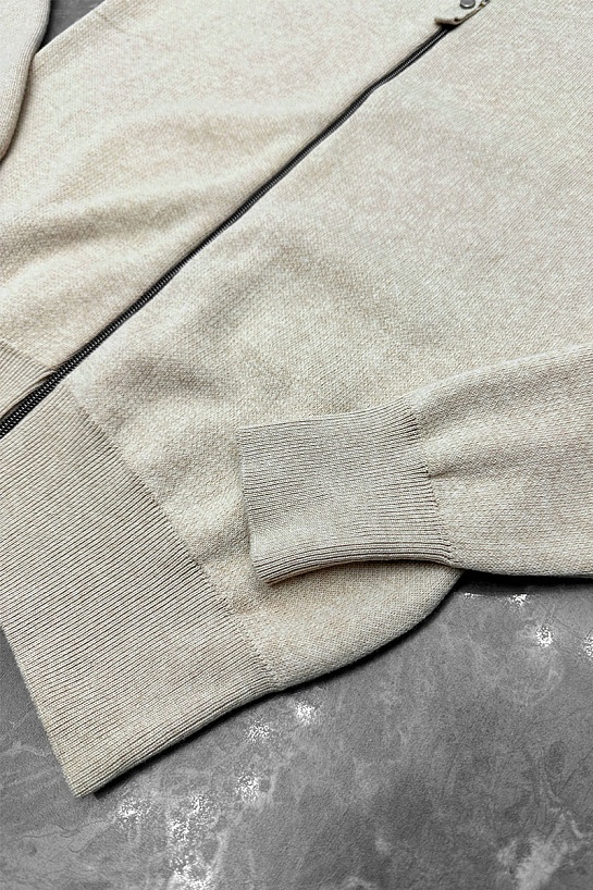 Мужская бежевая кофта Polo Ralph Lauren pony-embroidered