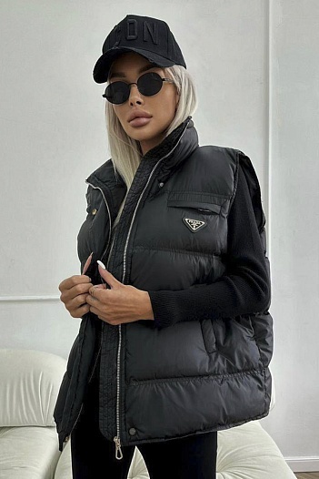 Женская жилетка Prada Premium - Black   