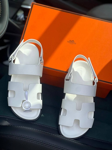 Женские сандалии Hermes Chypre - White   