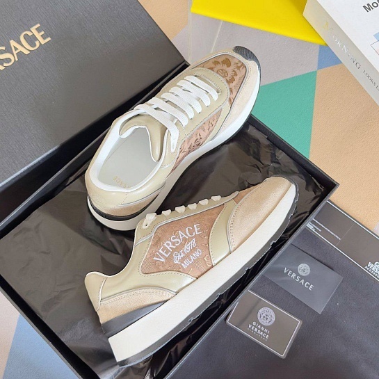Женские кроссовки Versace Premium - Beige
