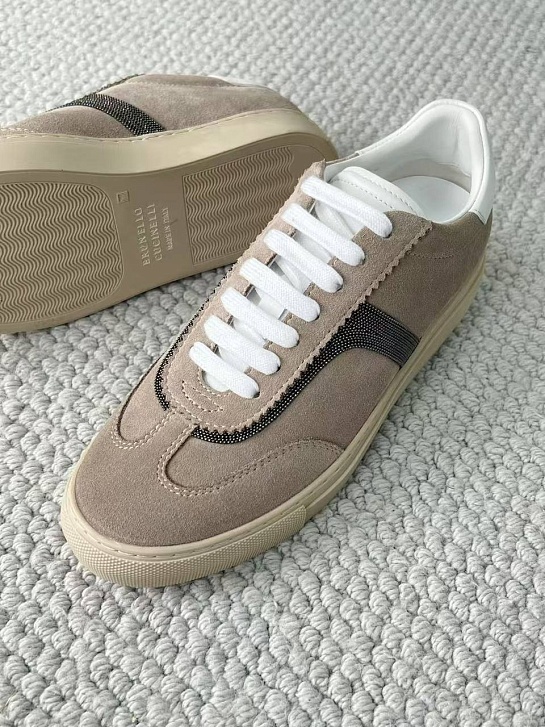 Женские замшевые кроссовки Brunello Cucinelli premium