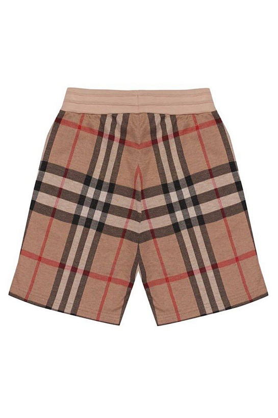 Бежевые шорты Burberry Check motif