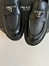 Женские лоферы чёрного цвета Prada Monolith premium