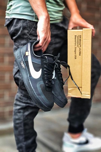 Кроссовки Off-White x AF1 Low "Black"   