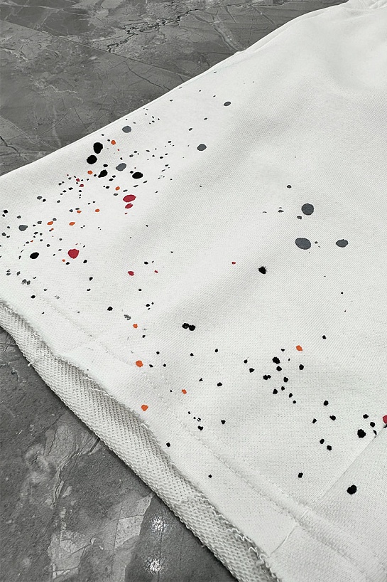 Мужские белые шорты Off-White paint-splatter