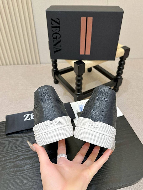 Мужские кроссовки Ermenegildo Zegna Triple Stitch - Navy