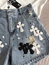 Женские джинсовые шорты Chrome Hearts premium