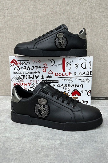 Мужские кроссовки Dolce & Gabbana Portofino crown-patch   