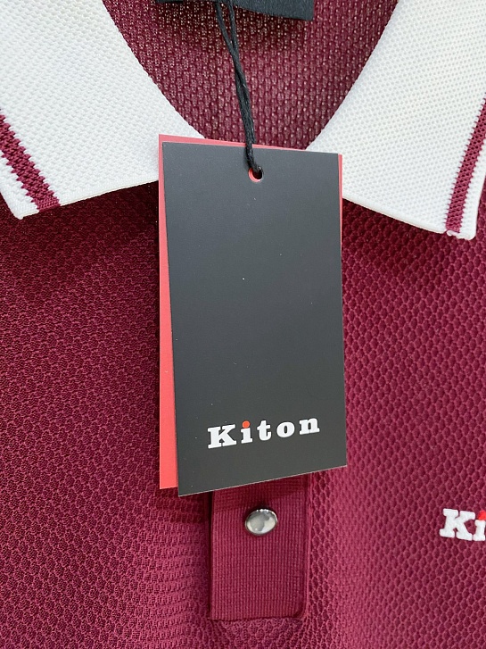 Мужское красное поло Kiton premium