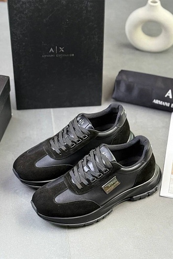 Кроссовки чёрного цвета Armani Exchange   