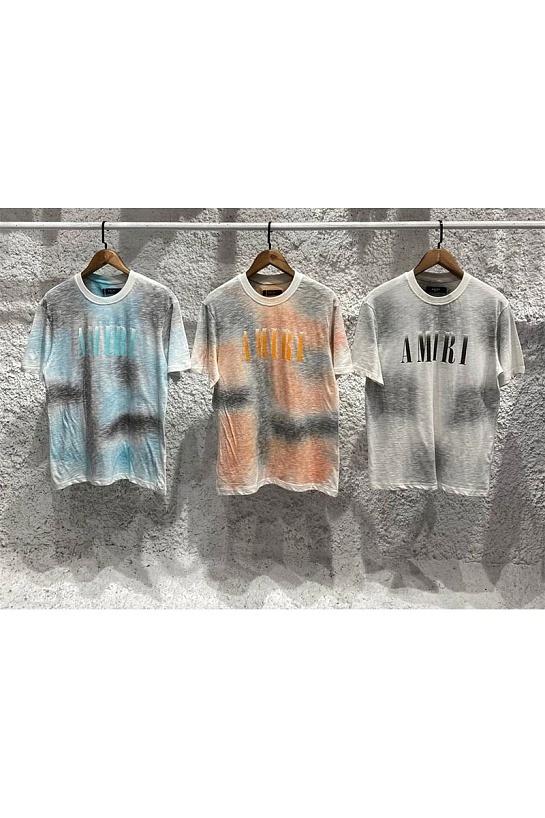 Бирюзовая оверсайз футболка Amiri