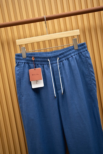 Мужские льняные штаны Loro Piana Premium   