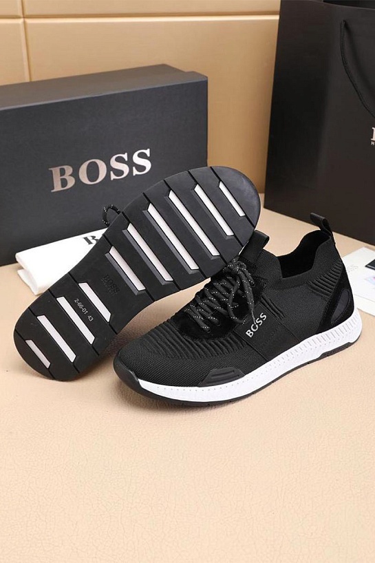 Текстильные кроссовки Hugo Boss Titanium - Black