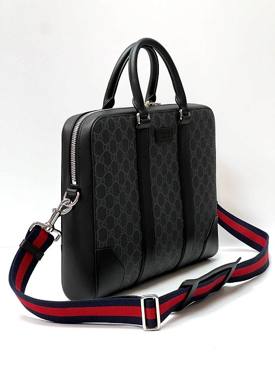 Мужской портфель Gucci Supreme Premium 36x28x7 см