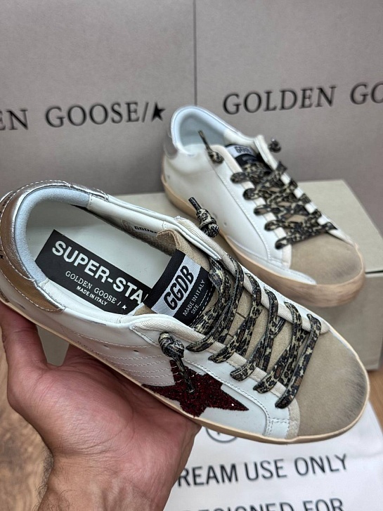Женские кожаные кроссовки Golden Goose Ball Star premium