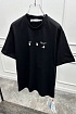 Чёрная оверсайз футболка Off-White Flash Date Camera