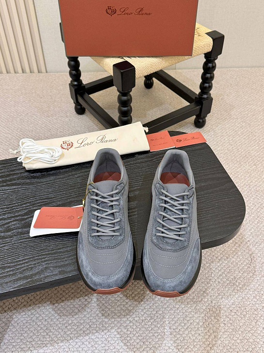 Мужские кроссовки Loro Piana Week End Walk - Grey