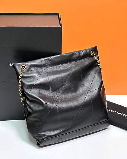 Кожаная сумка Yves Saint Laurent Jamie Premium 28x28x6 см - Black   