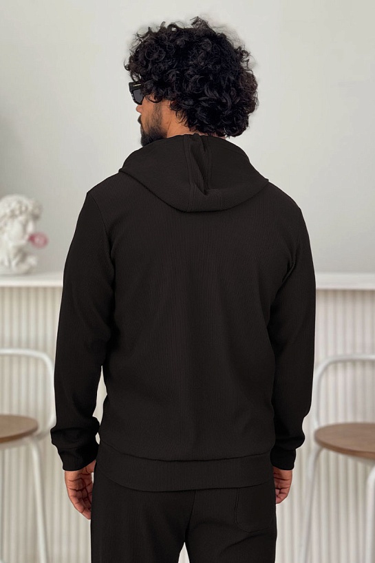 Коричневая кофта на молнии Brunello Cucinelli