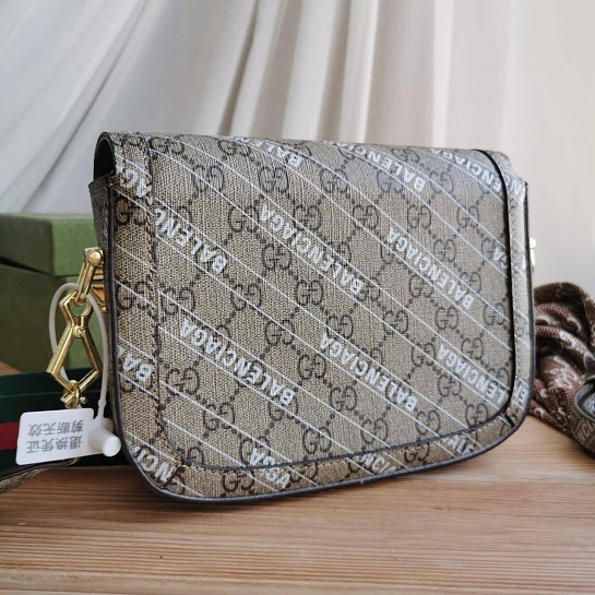 Сумка Gucci x Baleniaga Horsebit 20.5x15 см