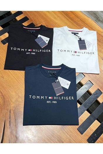 Футболка белого цвета Tommy Hilfiger Core Logo   