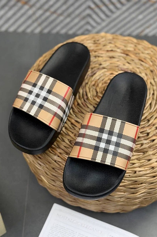Мужские шлёпанцы Burberry Furley Check