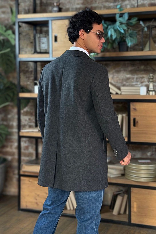 Мужское пальто Burberry London England - Grey