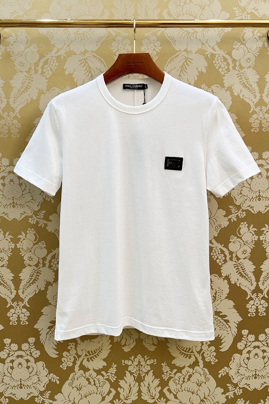 Мужская белая футболка Dolce & Gabbana Premium