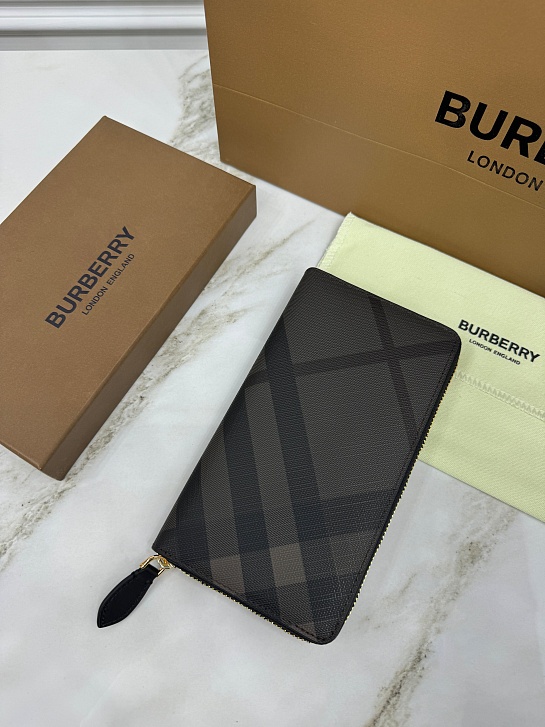 Кожаное портмоне Burberry Premium 19.5x10.5x2.5 см