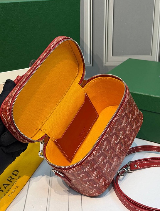 Кожаная сумка Goyard Muse Mini Vanity ​premium 16,5x10,5x8 см