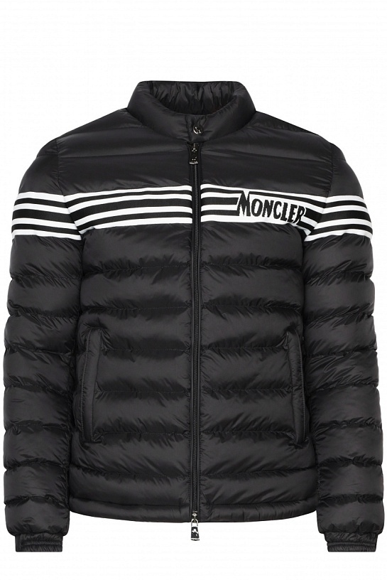 Брендовая мужская куртка Moncler чёрного цвета
