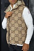 Мужской бежевый жилет Gucci GG Monogram