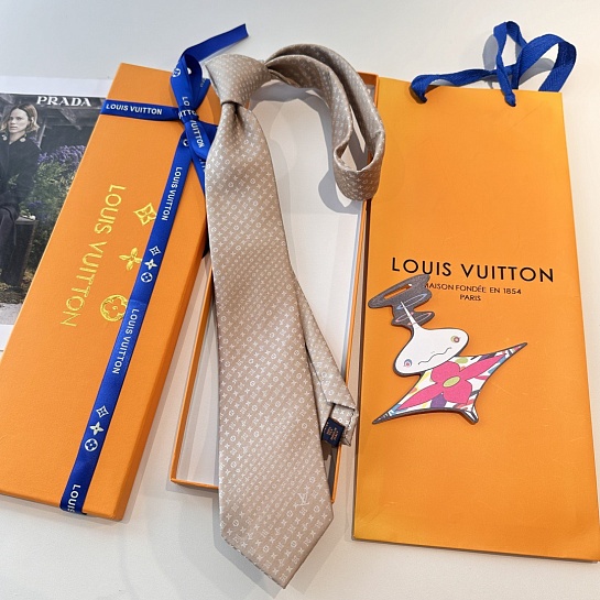 Галстук Louis Vuitton Monogram premium - Beige