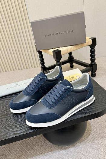 Мужские кроссовки Brunello Cucinelli low-top - Navy   