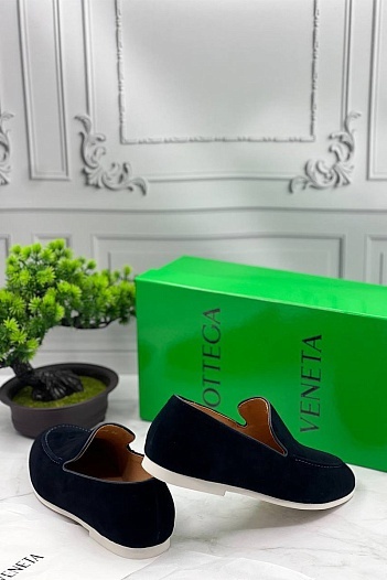 Мужские замшевые лоферы Bottega Veneta   