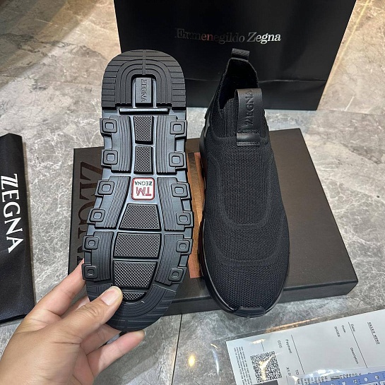 Мужские текстильные кроссовки Ermenegildo Zegna