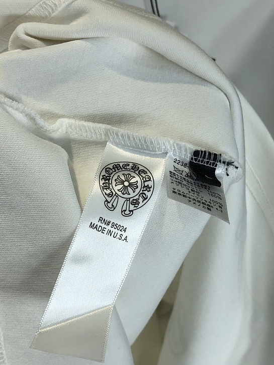 Белая оверсайз футболка Chrome Hearts Premium