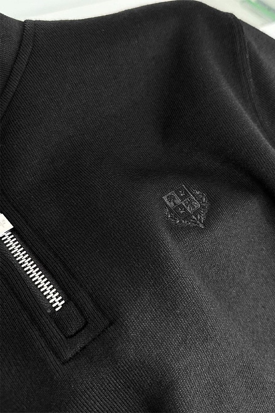 Утеплённая кофта Loro Piana zip-neck - Black