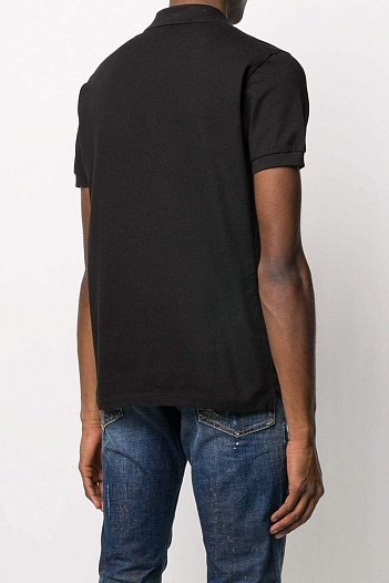 Мужское чёрное поло Dsquared2 ICON white-logo   