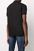 Мужское чёрное поло Dsquared2 ICON white-logo