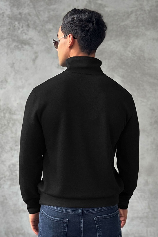 Утеплённая кофта Loro Piana zip-neck - Black