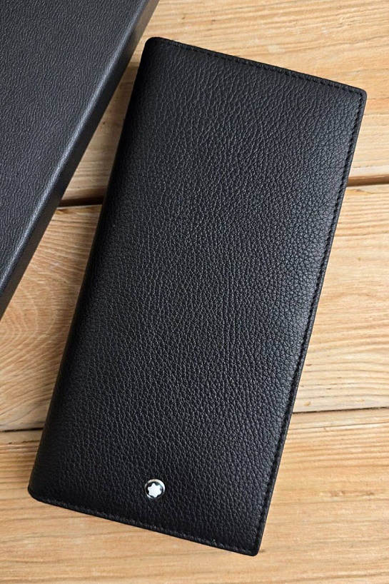 Кожаный бумажник Montblanc 18x9 см
